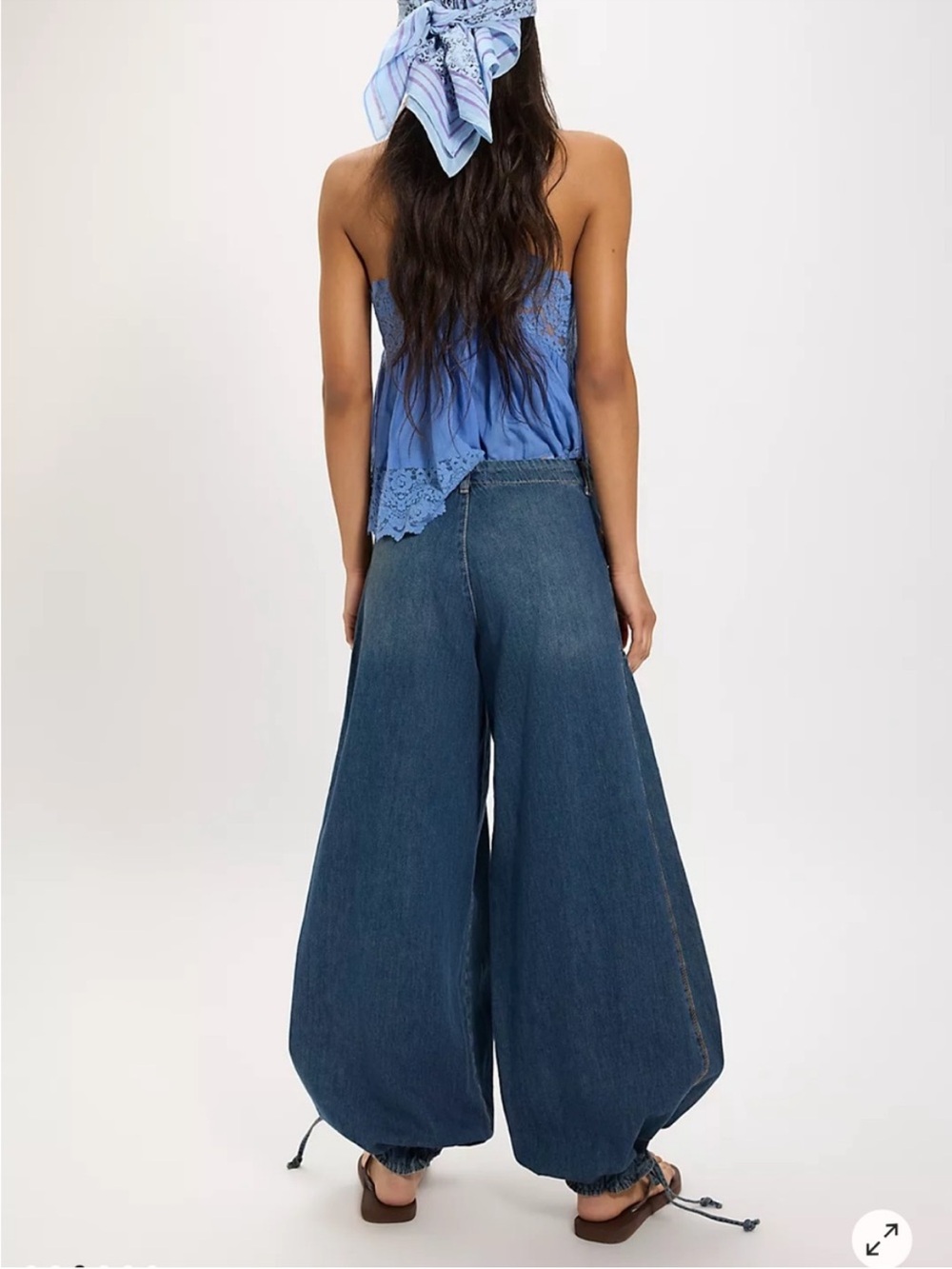 We The Free Free People Lotus Jeans Dark Blue size 26 - Picture 2 of 13